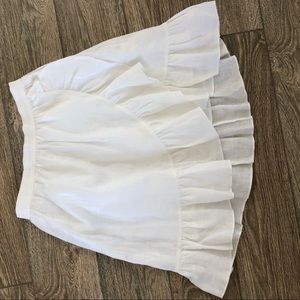 Jcrew Mini ruffle faux wrap skirt